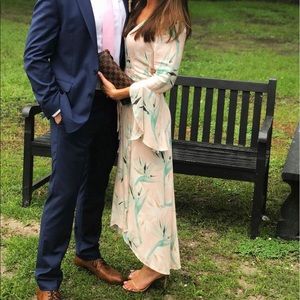 Olivaceous Blush Floral Dress 🥰🎀💐🌷🌸